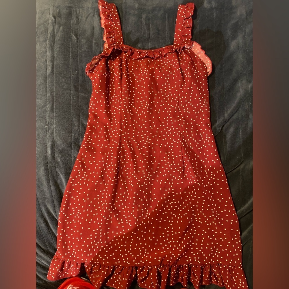 Red shein dress like new worn once